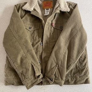 NWOT Levi Corduroy Sherpa Lined Jacket